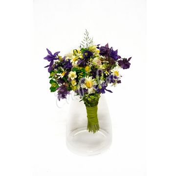 Svatební kytice Kopretina v louce - EvaDekor rovoz květin po Praze