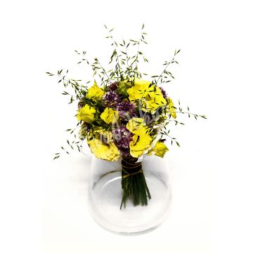 Svatební kytice Eustoma v kouli - EvaDekor rovoz květin po Praze