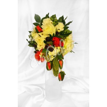 Svatební kytice Maková panenka