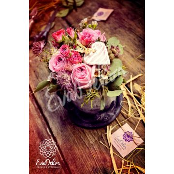 Valentýnské aranžmá - EvaDekor.cz